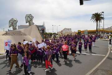 Marcha de escolares por la igualdad en Telde (Foto TA)